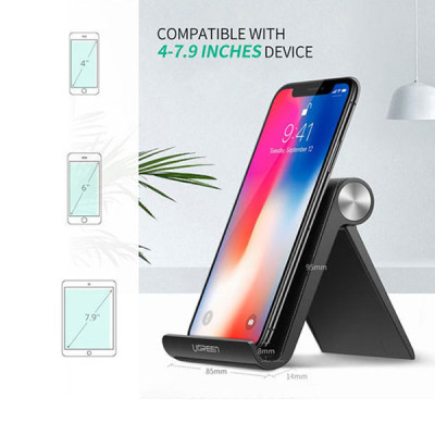 image of Ugreen LP106 (50747) Adjustable Black Phone Stand with Spec and Price in BDT
