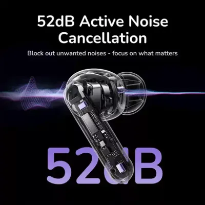 image of UGREEN WS211 (55137) HiTune T6 Magic True Wireless Earbuds - White with Spec and Price in BDT