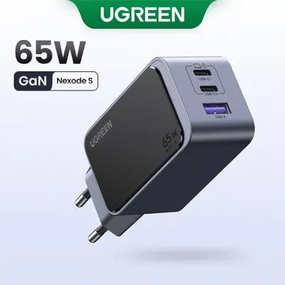 image of UGREEN X553 (35042) Nexode S 65W 3-Port GaN Fast Charger - EU with Spec and Price in BDT