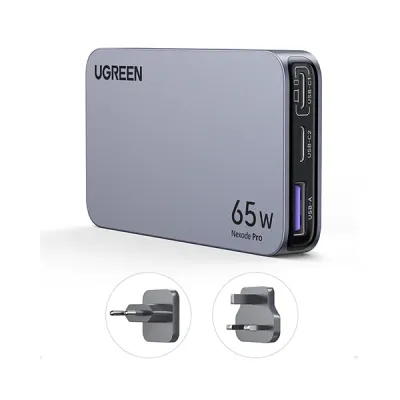 image of UGREEN X753 (25356) Nexode Pro 65W 3-Port GaN Fast Charger with Spec and Price in BDT