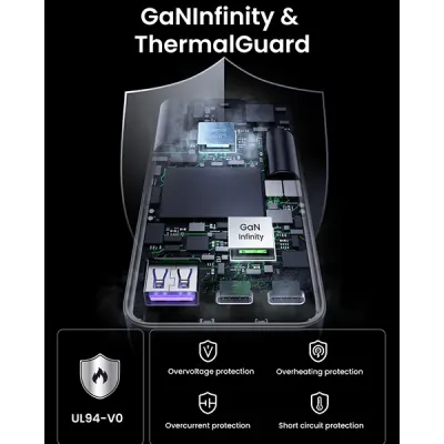 image of UGREEN X753 (25356) Nexode Pro 65W 3-Port GaN Fast Charger with Spec and Price in BDT