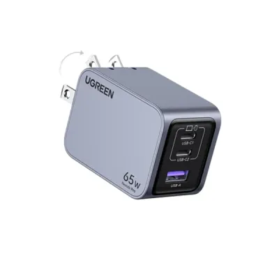 image of UGREEN X755 (25870) Nexode Pro 65W 3-Port GaN Fast Charger - US with Spec and Price in BDT