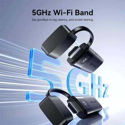 image of VENTION ADKB0 Wireless HDMI Transmitter and Receiver - Black with Spec and Price in BDT