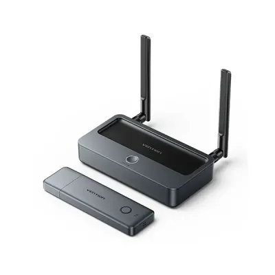 image of Vention ADTH0 Enterprise-Grade Wireless HDMI Transmitter and Receiver with Spec and Price in BDT
