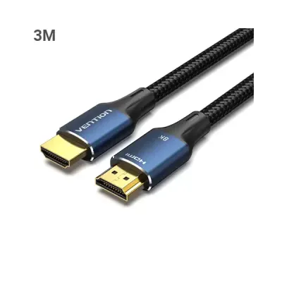 image of Vention ALGLI 8K HDMI-A Male to Male HD Cable - 3M with Spec and Price in BDT