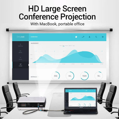 image of VENTION HBCBB Mini DisplayPort to HDMI Converter - 0.15M with Spec and Price in BDT