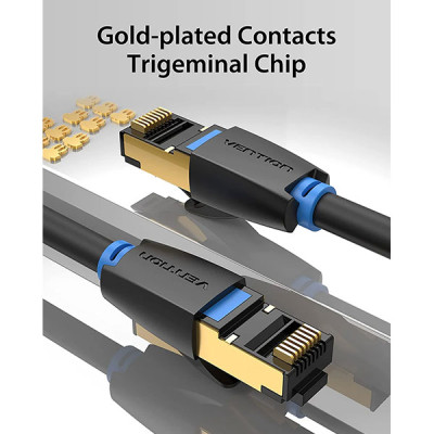 image of Vention IKABG Cat.8 SFTP Patch Cable - 1.5M with Spec and Price in BDT