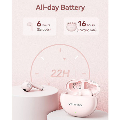 image of VENTION NBKB0 Elf E06 True Wireless Bluetooth Earbuds - Black with Spec and Price in BDT