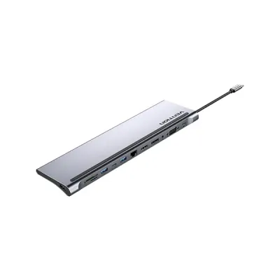 image of VENTION THSHC Multi-function 12-in-1 USB-C Docking Station - Gray with Spec and Price in BDT