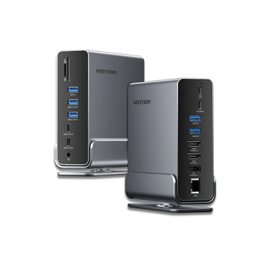 image of VENTION TPUH0 Multifunction 15-in-1 Docking Station with Spec and Price in BDT