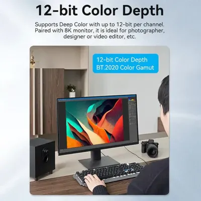 image of VENTION ALBBN Optical 8K Male to Male HDMI Cable - 15M with Spec and Price in BDT