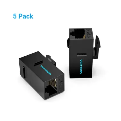 image of VENTION IPGB0-5 Cat.6 UTP Keystone Jack Coupler (5 Pack) with Spec and Price in BDT
