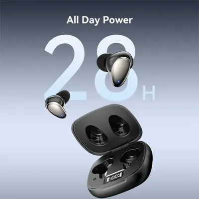 image of VENTION Tiny T13 (NBNB0) ANC True Wireless Bluetooth Earbuds - Black with Spec and Price in BDT