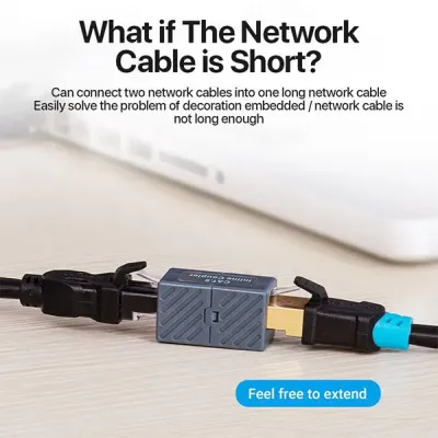 image of VENTION VAM650 CAT6 RJ45 Network Coupler with Spec and Price in BDT