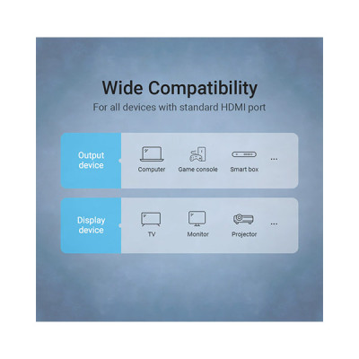 image of VENTION AARBG 90 Degree Right Angle HDMI Cable - 1.5M with Spec and Price in BDT