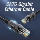 VENTION IBABN Flat CAT6 UTP Patch Cord Cable 15M Black