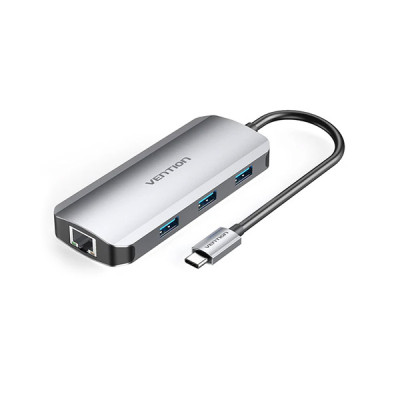 image of Vention TOHHB 6 in 1 USB Type C Docking Station with Spec and Price in BDT