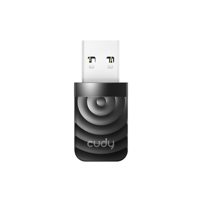image of CUDY WU1300S - Dual Band AC1300 Mbps Wi-Fi USB 3.0 Adapter with Spec and Price in BDT