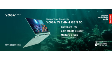 Next-Gen AI Meets Elegance: Lenovo Yoga 7i Design Gen 10 Now Available in Global Brand PLC