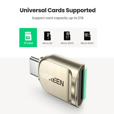 image of UGREEN CM331 (80124) USB-C TF 3.0 Card Reader with Spec and Price in BDT