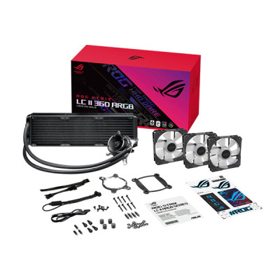image of ASUS ROG STRIX LC II 360 ARGB All-in-one Liquid CPU cooler with Spec and Price in BDT