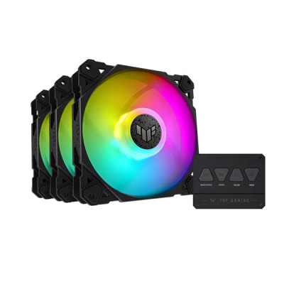 image of ASUS TUF Gaming TF120 ARGB Triple Fan Kit with ARGB Controller with Spec and Price in BDT