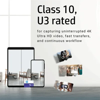 image of HP MX330 64GB Cl 10 U3 V30 A1 microSDXC Flash Memory Card with Spec and Price in BDT