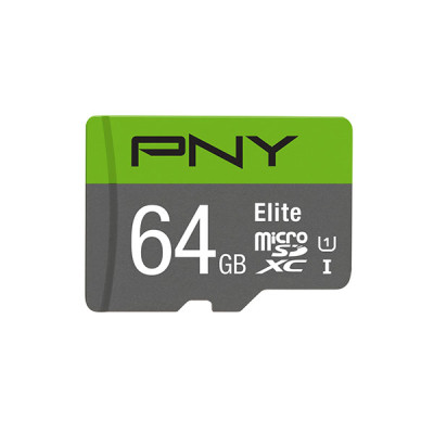 image of PNY Elite Class 10 U1 64GB microSD Memory Card with Spec and Price in BDT