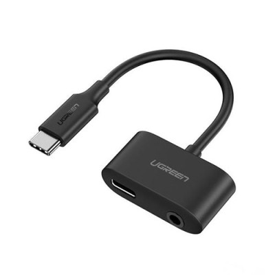 image of UGREEN CM193 (70606) Type C Male To 3.5mm Audio+ Type-C Female Adapter with Spec and Price in BDT