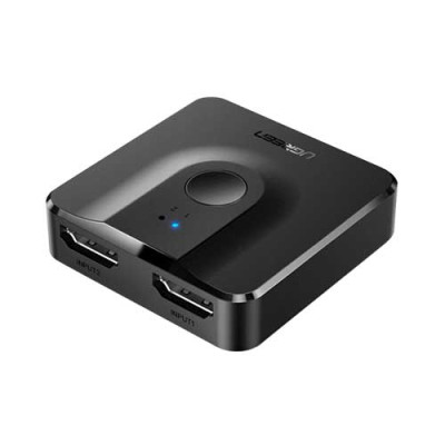 image of UGREEN CM217 (50966) 2 In 1 Out HDMI Switcher 4K 60Hz with Spec and Price in BDT