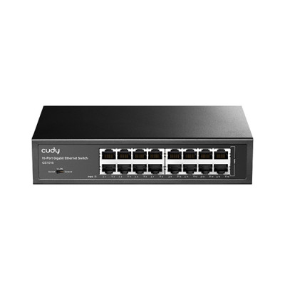 image of CUDY GS1016 - 16-Port 10/100/1000Mbps Gigabit Desktop Switch with Spec and Price in BDT